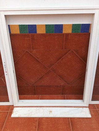 Ventana corredera aluminio lacado