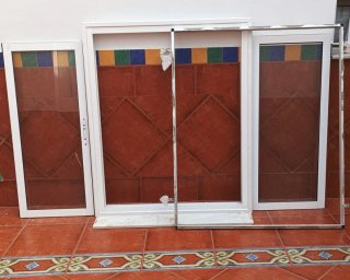 Ventana corredera aluminio lacado