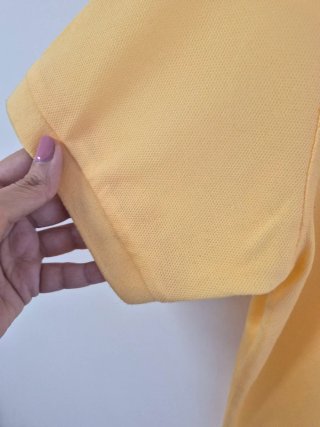 Polo Lacoste Uomo Vintage Giallo Taglia L