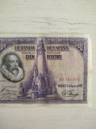 Billete 100 Pesetas Banco de España 1928