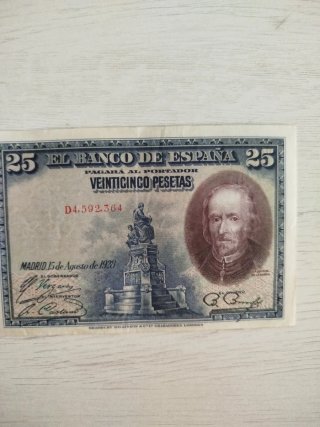 Billete 25 Pesetas Banco de España 1928