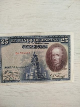 Billete 25 Pesetas Banco de España 1928