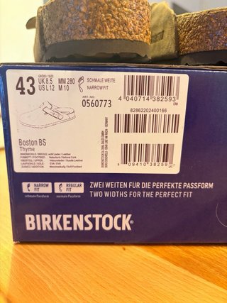Birkenstock Boston 43 Marrón