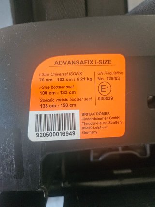 Silla coche Britax Römer Advansafix i-size