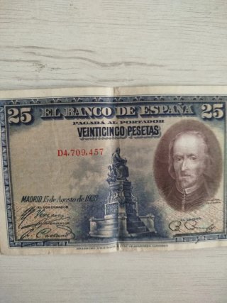 Billete 25 Pesetas Banco de España 1928