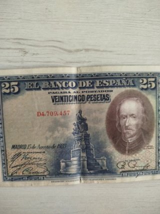 Billete 25 Pesetas Banco de España 1928