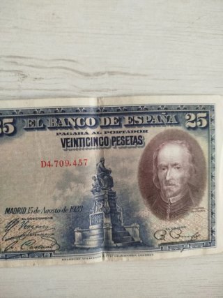 Billete 25 Pesetas Banco de España 1928