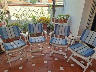 6 Sillas de Jardín Blancas Plegables