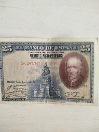 Billete 25 Pesetas Banco de España 1923