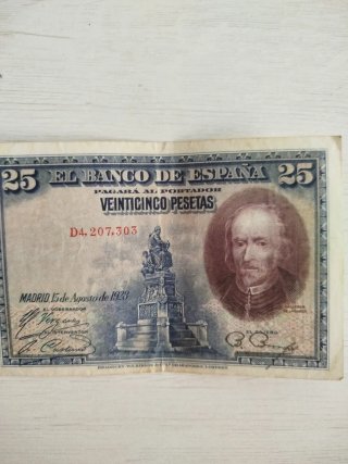 Billete 25 Pesetas Banco de España 1923