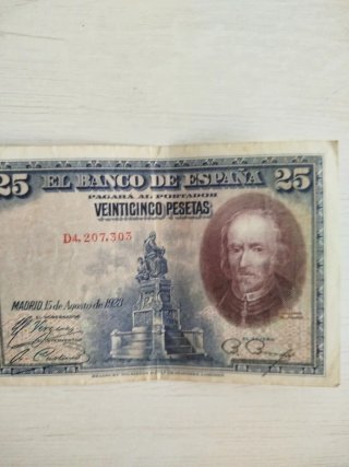 Billete 25 Pesetas Banco de España 1923