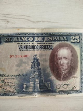Billete 25 Pesetas Banco de España 1929