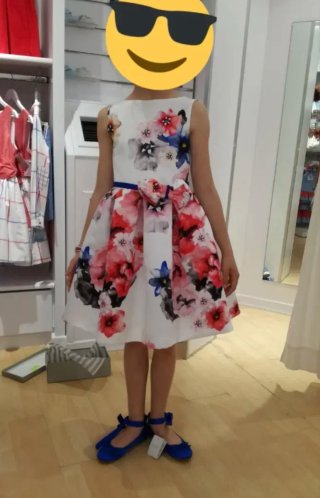 Vestido ceremonia niña talla 10