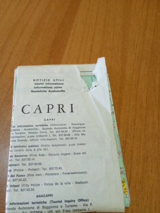MAPPA TURISTICA DI NAPOLI VINTAGE