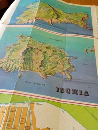 MAPPA TURISTICA DI NAPOLI VINTAGE