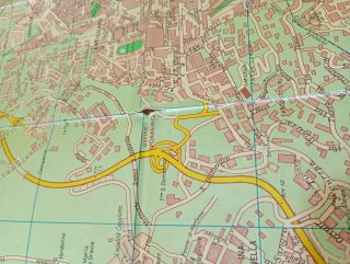 MAPPA TURISTICA DI NAPOLI VINTAGE
