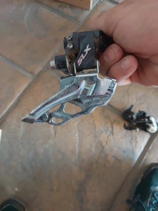 Maneta Sram X7 2v y Desviador SLX