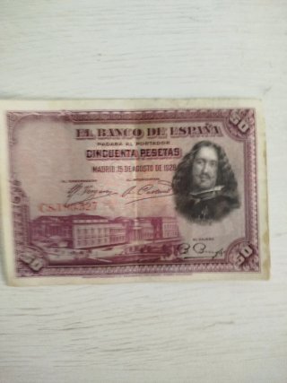 Billete 50 Pesetas Banco de España 1928