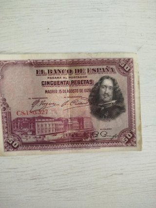 Billete 50 Pesetas Banco de España 1928