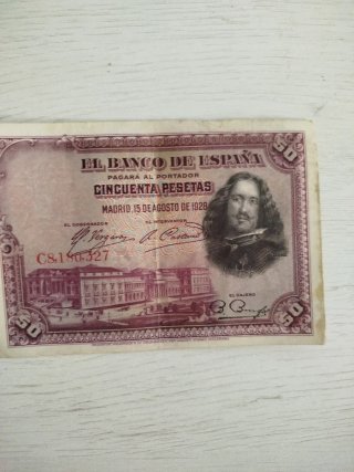 Billete 50 Pesetas Banco de España 1928