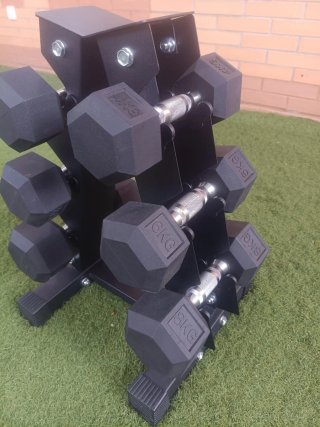 Soporte para 6 Mancuernas calidad premium nuevo.