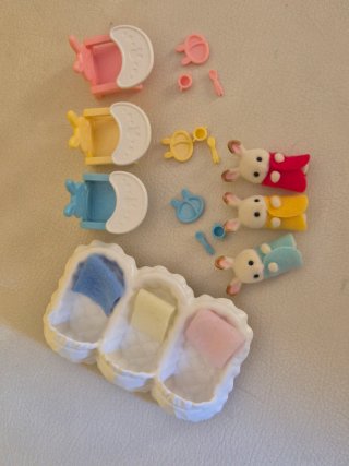 Sylvanian Families set culle e seggioloni