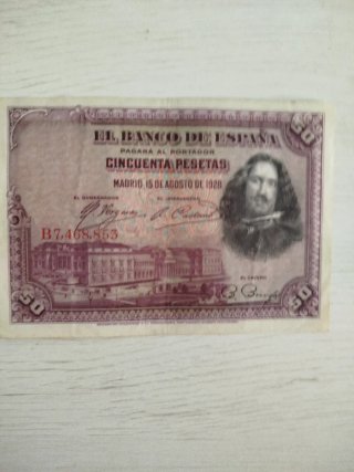 Billete 50 Pesetas Banco de España 1928