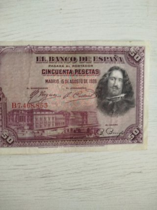 Billete 50 Pesetas Banco de España 1928