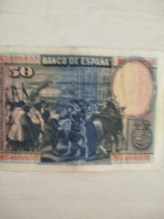 Billete 50 Pesetas Banco de España 1928