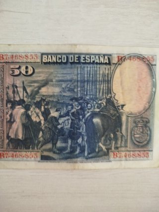 Billete 50 Pesetas Banco de España 1928