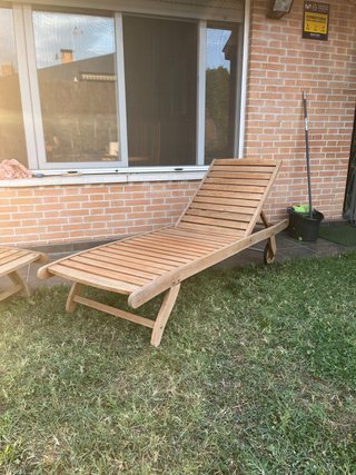 Tumbonas de madera para exterior