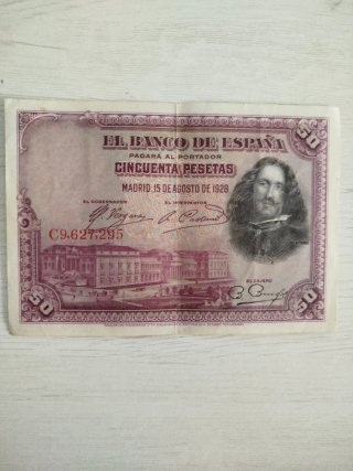 Billete 50 Pesetas Banco de España 1928