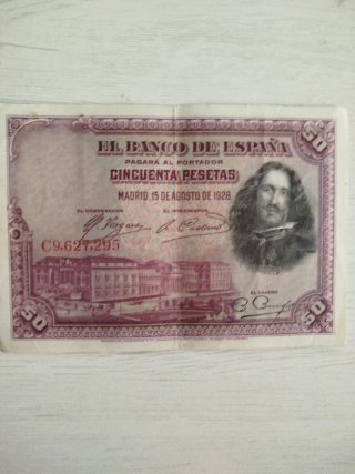 Billete 50 Pesetas Banco de España 1928