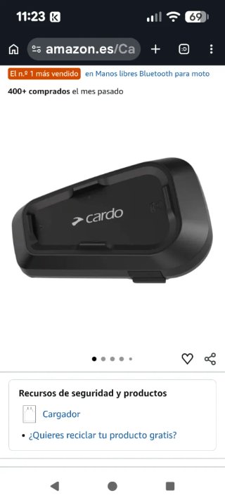 Intercomunicador Moto Cardo Spirit - Módulo