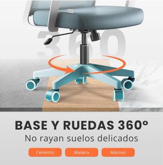 Silla de oficina gris y blanca sin usar