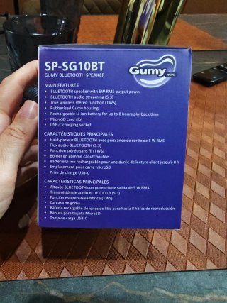 Altavoz Bluetooth JVC GUMY Mini SP-SG10BT Morado