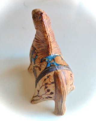 Caballo de cerámica TENMOKU POTTERY