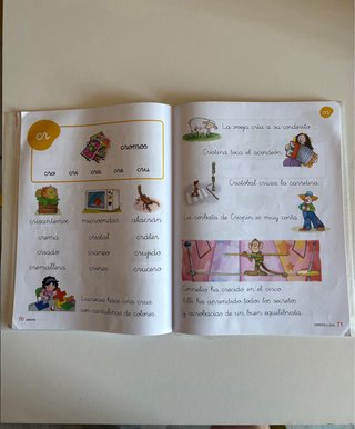 Letra a letra, 1 Primaria cartilla de lectura