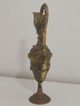 Jarra Ánfora Aguamanil de Bronce Neoclásica