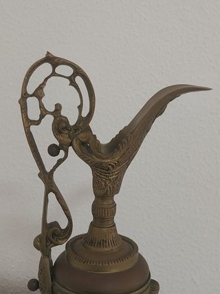 Jarra Ánfora Aguamanil de Bronce Neoclásica