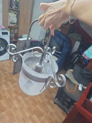Lámparas de metal y cristal