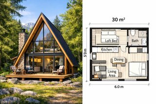 Casa AFrame A tu Gusto Puede ser con Loft-Terraza