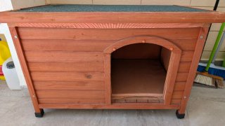 Caseta para mascotas madera marrón