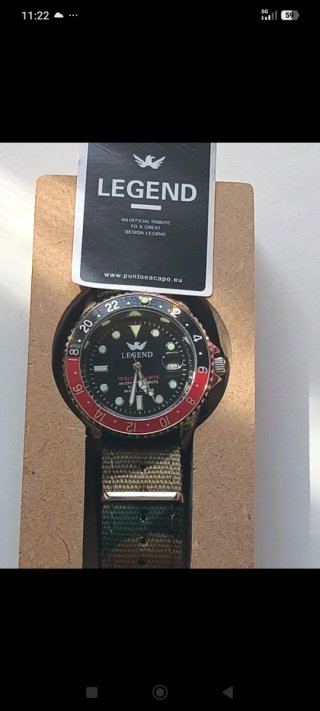 OROLOGIO LEGEND GMT PEPSI NERO/ROSSO – STILE DIVER