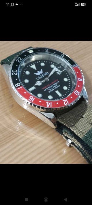 OROLOGIO LEGEND GMT PEPSI NERO/ROSSO – STILE DIVER