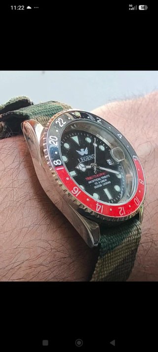 OROLOGIO LEGEND GMT PEPSI NERO/ROSSO – STILE DIVER