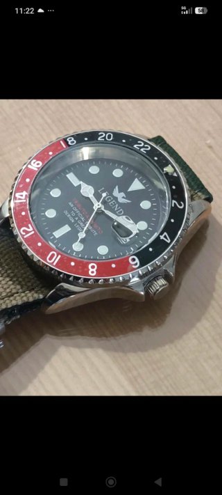 OROLOGIO LEGEND GMT PEPSI NERO/ROSSO – STILE DIVER