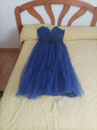 Vestido de fiesta azul