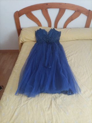 Vestido de fiesta azul