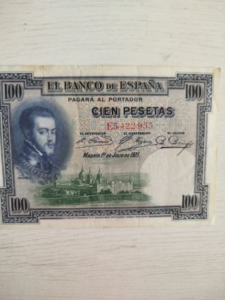 Billete 100 Pesetas Banco de España